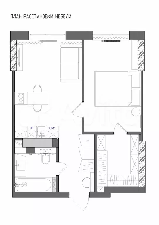 2-к. квартира, 40 м, 10/21 эт. - Фото 0