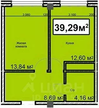 1-к кв. Ставропольский край, Ессентуки ул. Благодатная, 28 (39.29 м) - Фото 0
