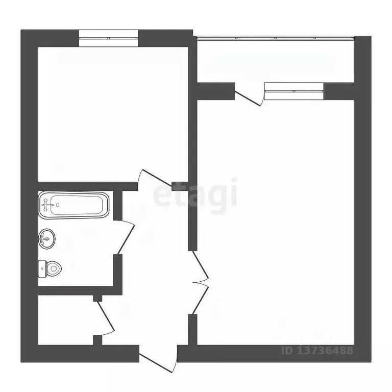 1-к кв. Амурская область, Благовещенск Игнатьевское ш., 25/16 (38.4 м) - Фото 2