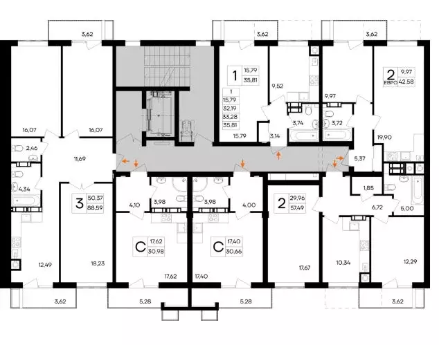 1-к кв. Крым, Симферопольский район, Гвардейское пгт, Республика жилой ... - Фото 2