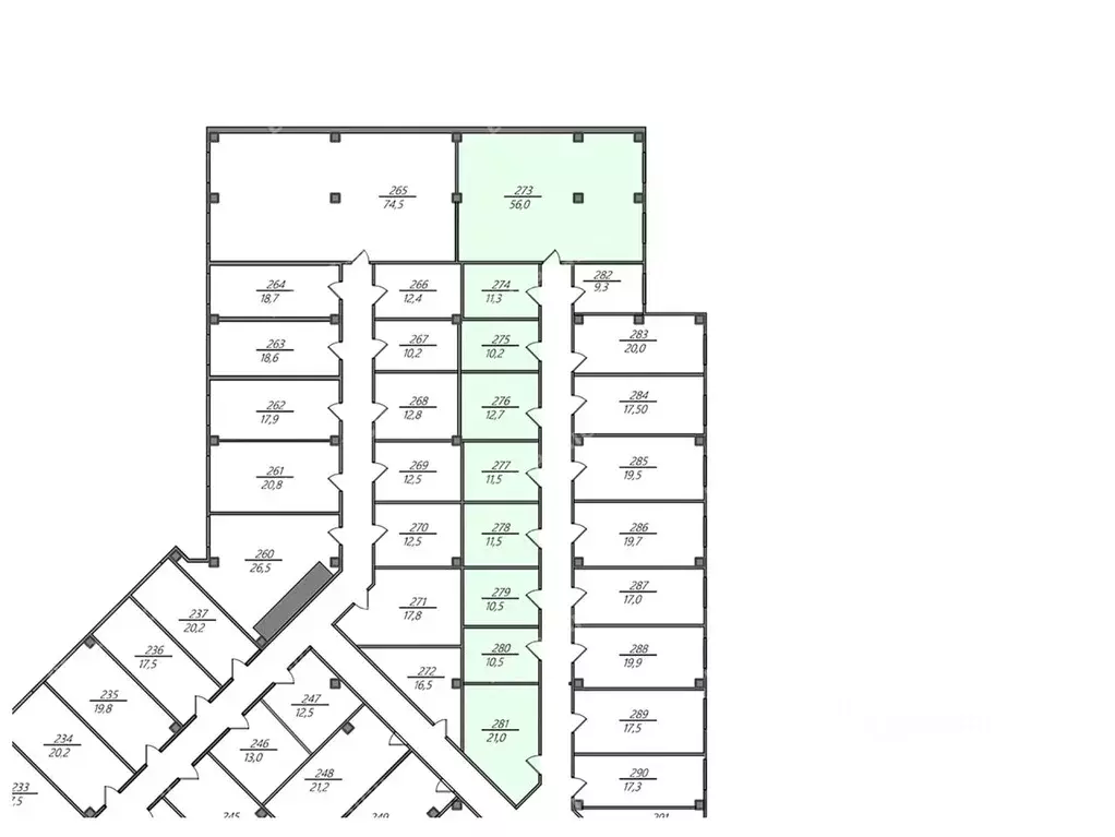 Офис в Санкт-Петербург Домостроительная ул., 16 (168 м) - Фото 2