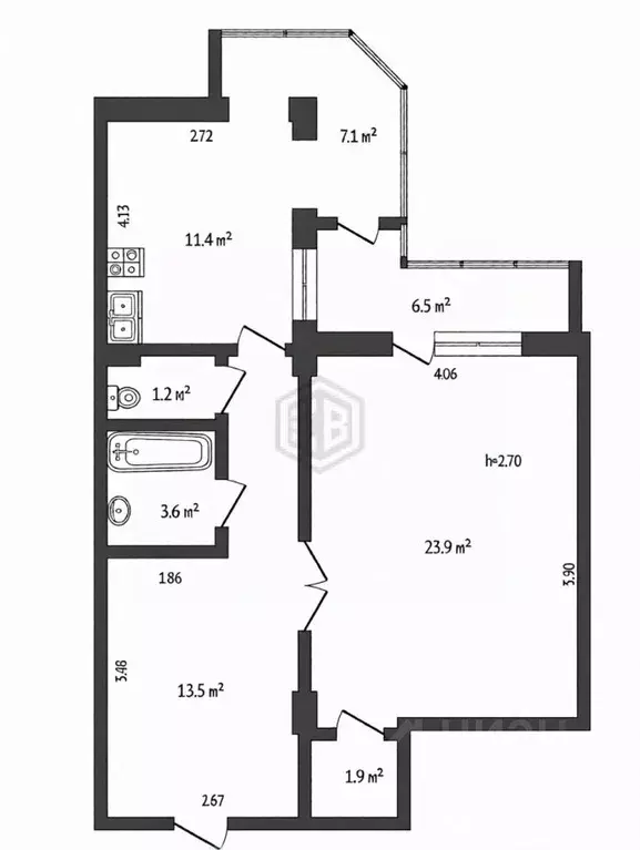 2-к кв. Крым, Ялта ул. Красноармейская, 40 (70.0 м) - Фото 2