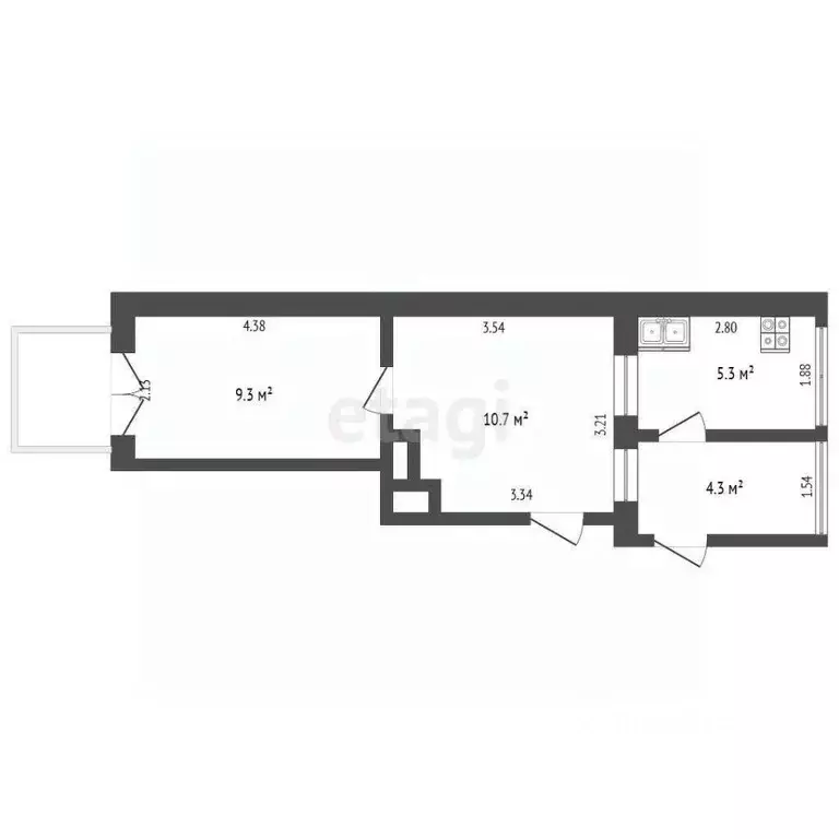 2-к кв. Крым, Ялта ул. Чехова, 18 (30.0 м) - Фото 2