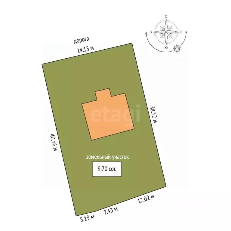 Дом в Омская область, Омский район, с. Усть-Заостровка ул. Куйбышева ... - Фото 1