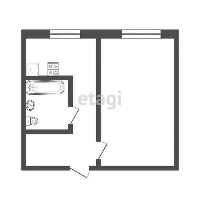 1-комнатная квартира: Новодвинск, улица Советов, 31 (29.9 м) - Фото 1