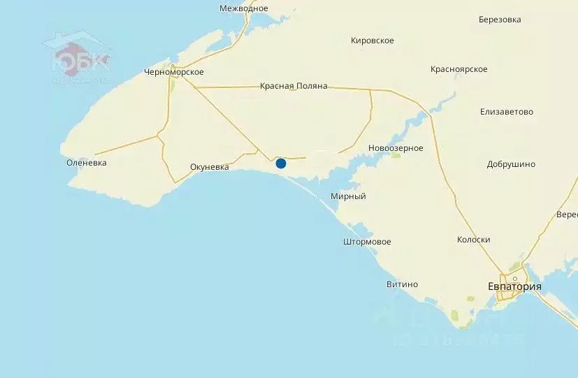 Участок в Крым, Черноморский район, с. Межводное пл. Центральная (4.0 ... - Фото 1