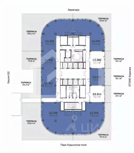 Помещение свободного назначения в Москва Ходынский бул., 20Ас1 (167 м) - Фото 2