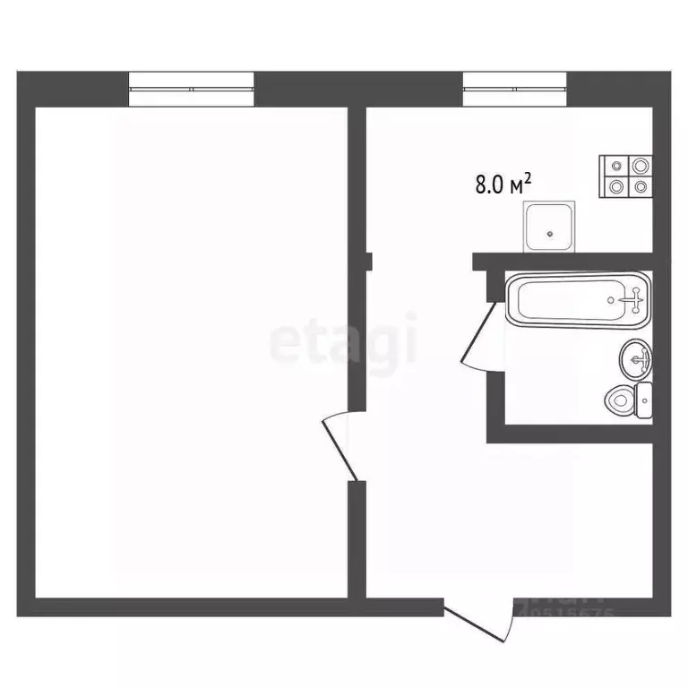 1-к кв. Татарстан, Лениногорск ул. Лермонтова, 18 (36.4 м) - Фото 1