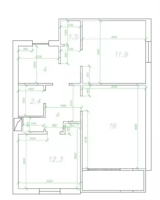 2-к кв. Санкт-Петербург Богатырский просп., 29К2 (57.0 м) - Фото 2