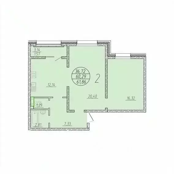 2-к кв. Сахалинская область, Анивский городской округ, с. Новотроицкое ... - Фото 1