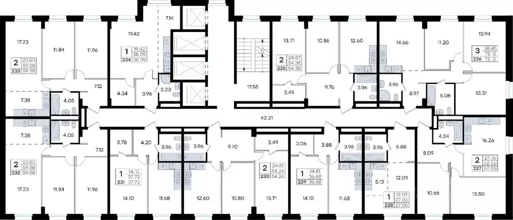 2-к кв. Приморский край, Владивосток ул. Тухачевского (52.55 м) - Фото 1