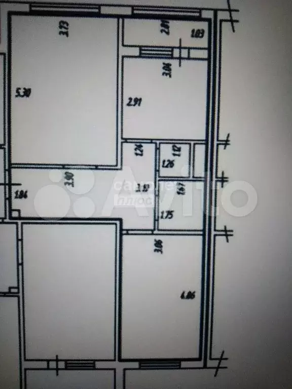 2-к. квартира, 58,8 м, 4/5 эт. - Фото 0