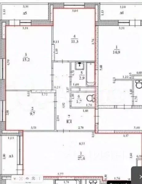 4-к кв. Ульяновская область, Ульяновск ул. Александра Невского, 4Б ... - Фото 1