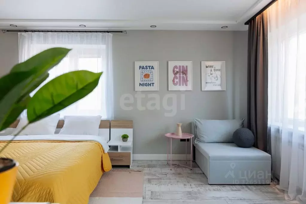 Студия Калининградская область, Калининград ул. Радищева, 110 (31.6 м) - Фото 2