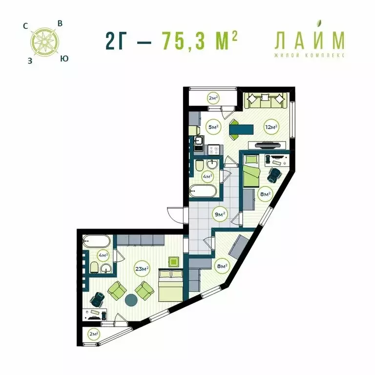 4-комнатная квартира: Владивосток, Первореченский район, микрорайон ... - Фото 1