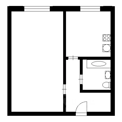 1-к кв. Новосибирская область, Новосибирск ул. Петухова, 156 (38.5 м) - Фото 2