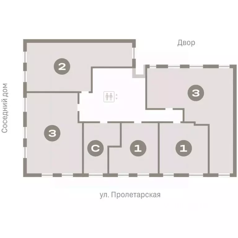1-к кв. Курганская область, Курган Центральный жилрайон, Дом Кино ... - Фото 2