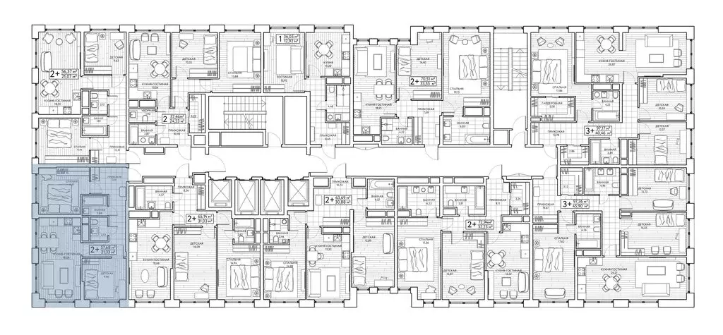 2-комнатная квартира: Москва, Береговой проезд, 3 (57.9 м) - Фото 2