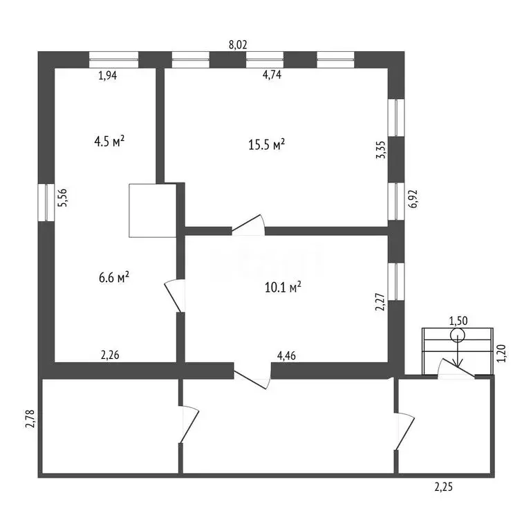 Дом в село Тамбовка, улица Штойко (59 м) - Фото 1