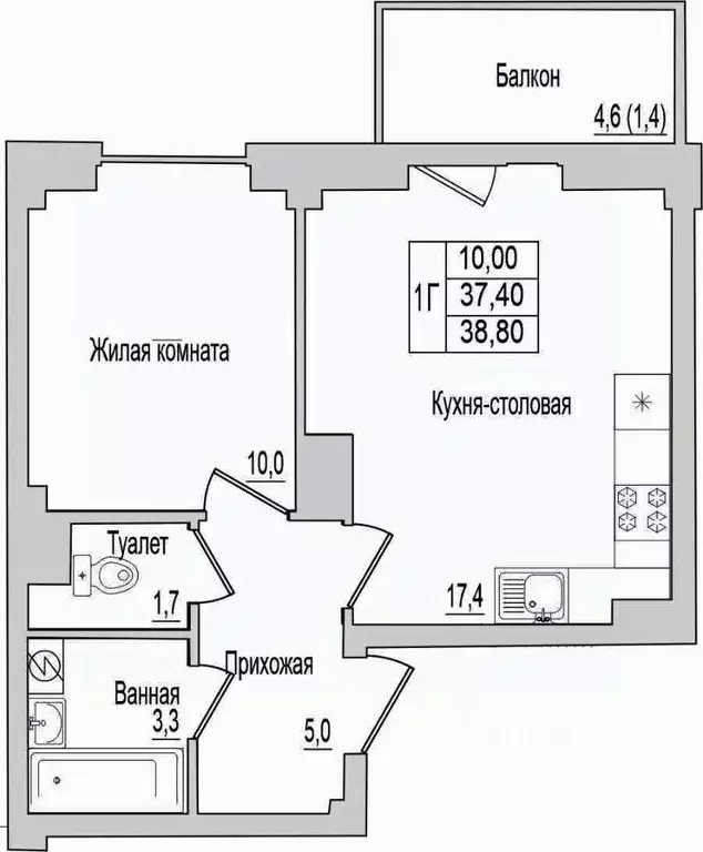 1-к кв. Псковская область, Псковский район, Завеличенская волость, д. ... - Фото 1