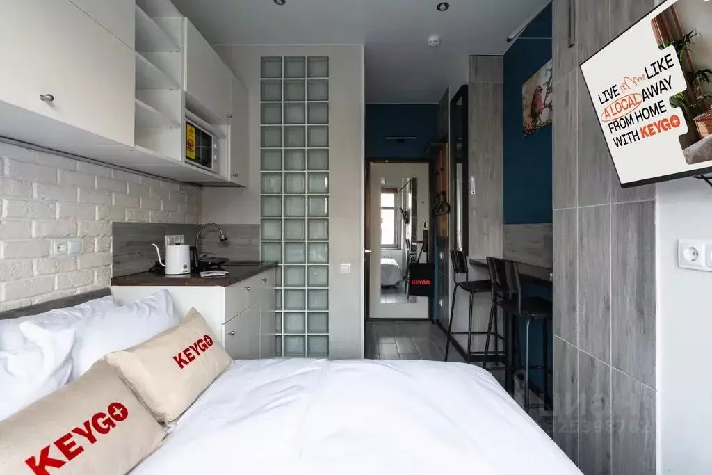 1-к кв. Москва Электрический пер., 3/10С1 (10.0 м) - Фото 1