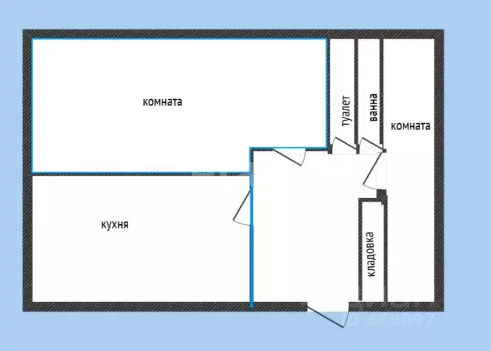 2-к кв. Смоленская область, Ярцево Краснооктябрьская ул., 24 (47.5 м) - Фото 2