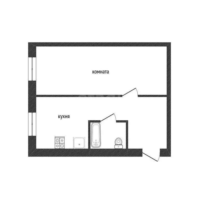 1-комнатная квартира: Кириши, проспект Победы, 7 (30.6 м) - Фото 0