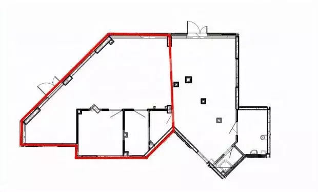 Помещение свободного назначения в Москва наб. Марка Шагала, 11к2 (80 ... - Фото 2