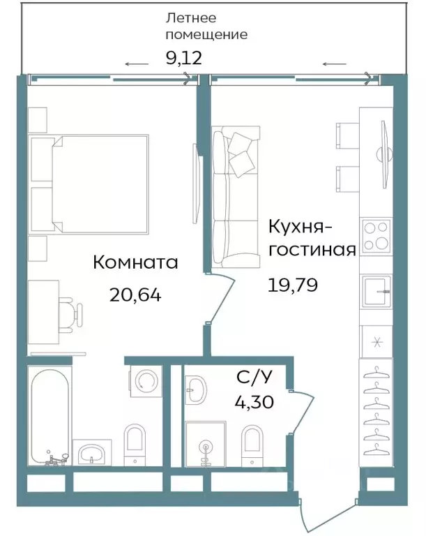 2-к кв. Крым, Саки  (53.85 м) - Фото 1
