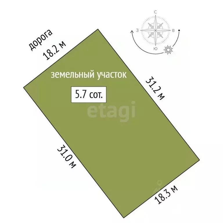 Участок в Ростовская область, Аксайский район, Старочеркасская ст-ца ... - Фото 2