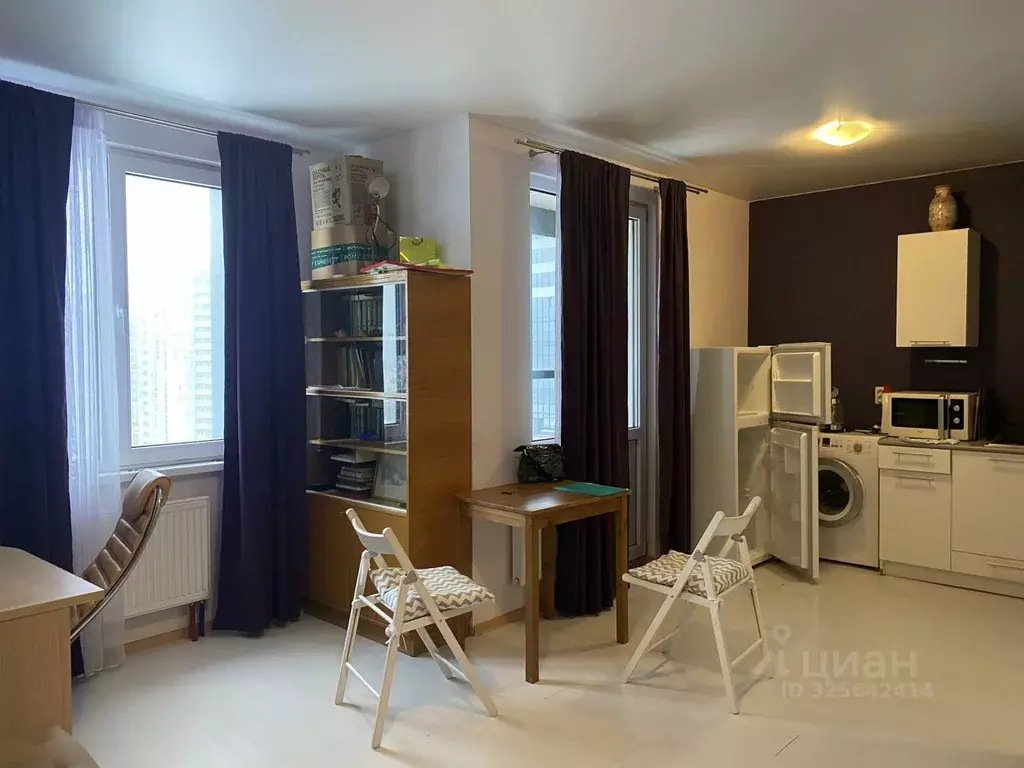 Студия Санкт-Петербург ул. Вадима Шефнера, 10к2 (28.0 м) - Фото 1