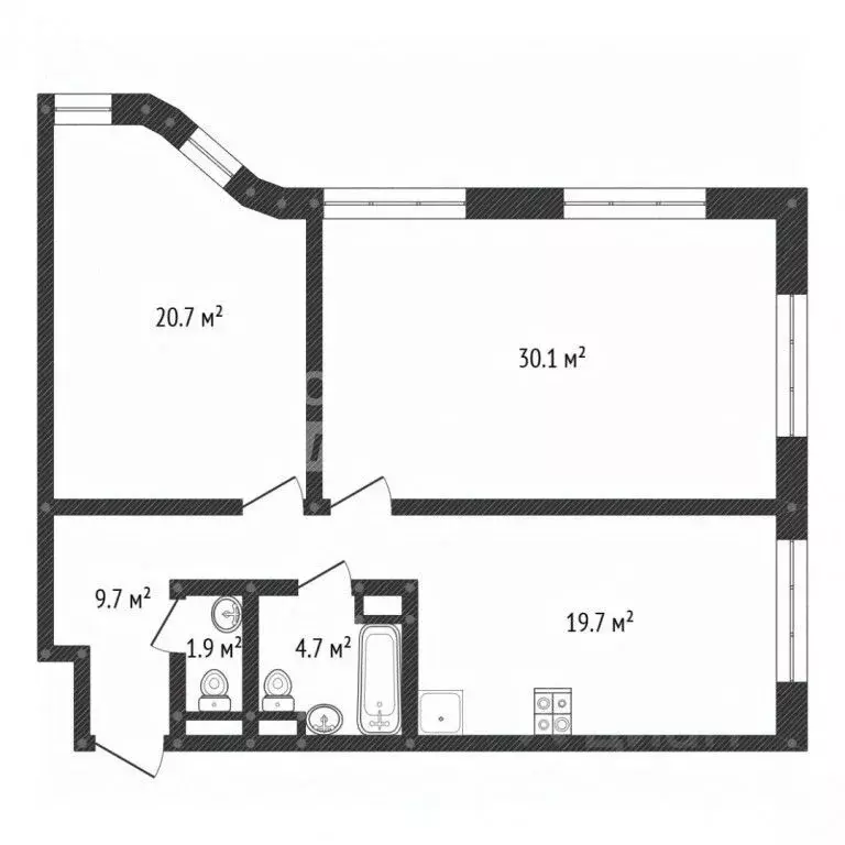 5-к кв. Москва Стремянный пер., 2 (173.6 м) - Фото 2