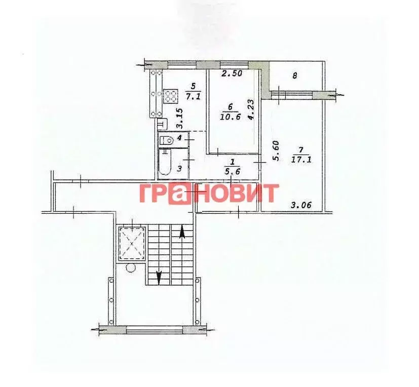 2-к кв. Новосибирская область, Новосибирск ул. Кошурникова, 29/1 (43.8 ... - Фото 1