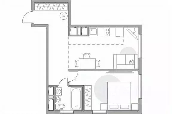 2-к кв. Московская область, Долгопрудный Парковая ул., 46к1 (44.4 м) - Фото 0