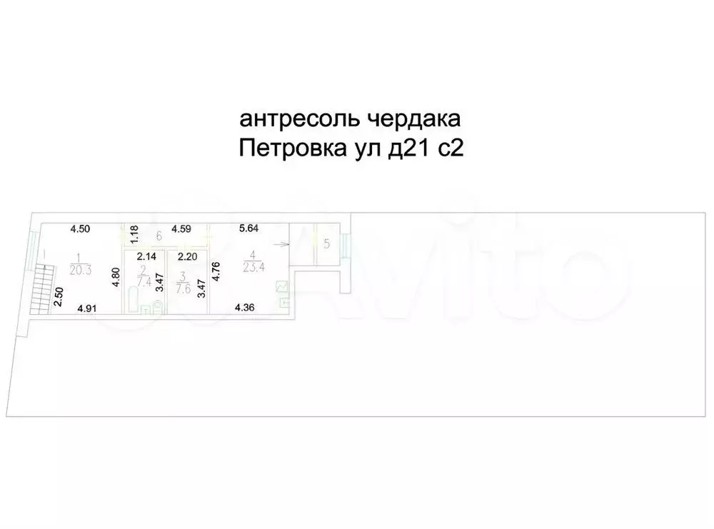 Аренда Офиса ПСН 694 м2 Метро Чеховская, Трубная цао - Фото 1