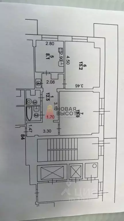 2-к кв. Ростовская область, Таганрог ул. Ломоносова, 57 (62.0 м) - Фото 1