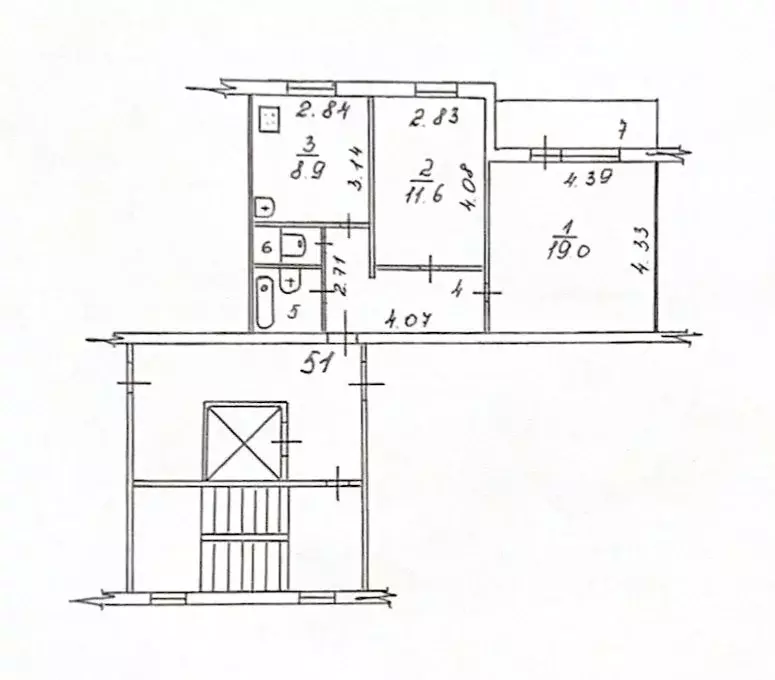 2-к кв. Московская область, Наро-Фоминск ул. Пешехонова, 10 (52.6 м) - Фото 2