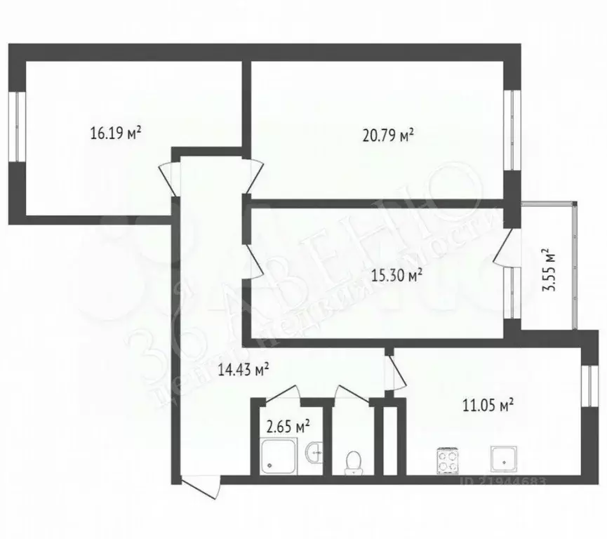 3-к кв. Воронежская область, Воронеж ул. 45-й Стрелковой Дивизии, ... - Фото 1