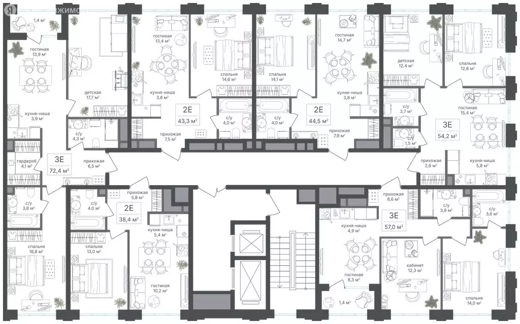 2-комнатная квартира: Москва, САО, Головинский район, жилой комплекс ... - Фото 1