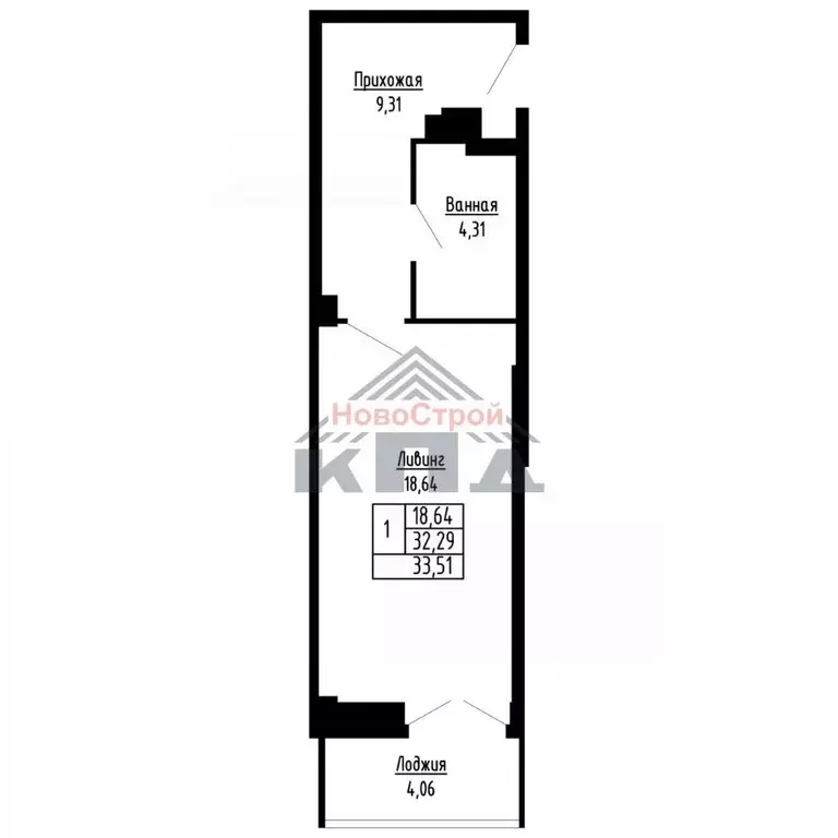 1-к кв. Омская область, Омск ул. Фрунзе (34.0 м) - Фото 1