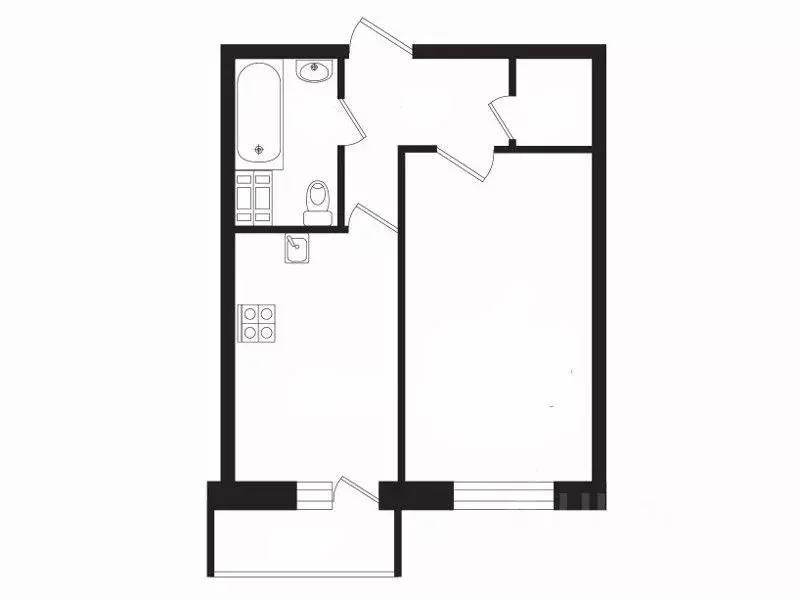 1-к кв. Санкт-Петербург Пулковское ш., 40К3 (35.4 м) - Фото 1