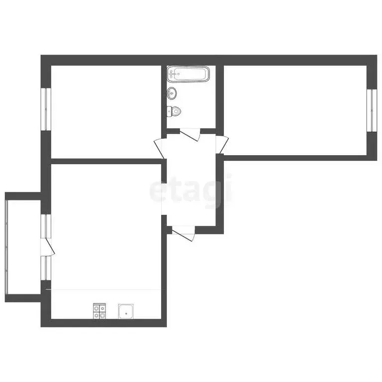 2-комнатная квартира: Абакан, улица Комарова, 5Бк2 (81.3 м) - Фото 0