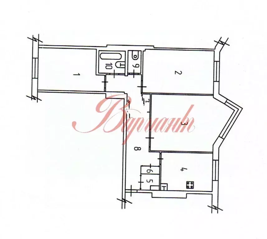 3-к кв. Архангельская область, Северодвинск ул. Кирилкина, 13 (70.9 м) - Фото 1