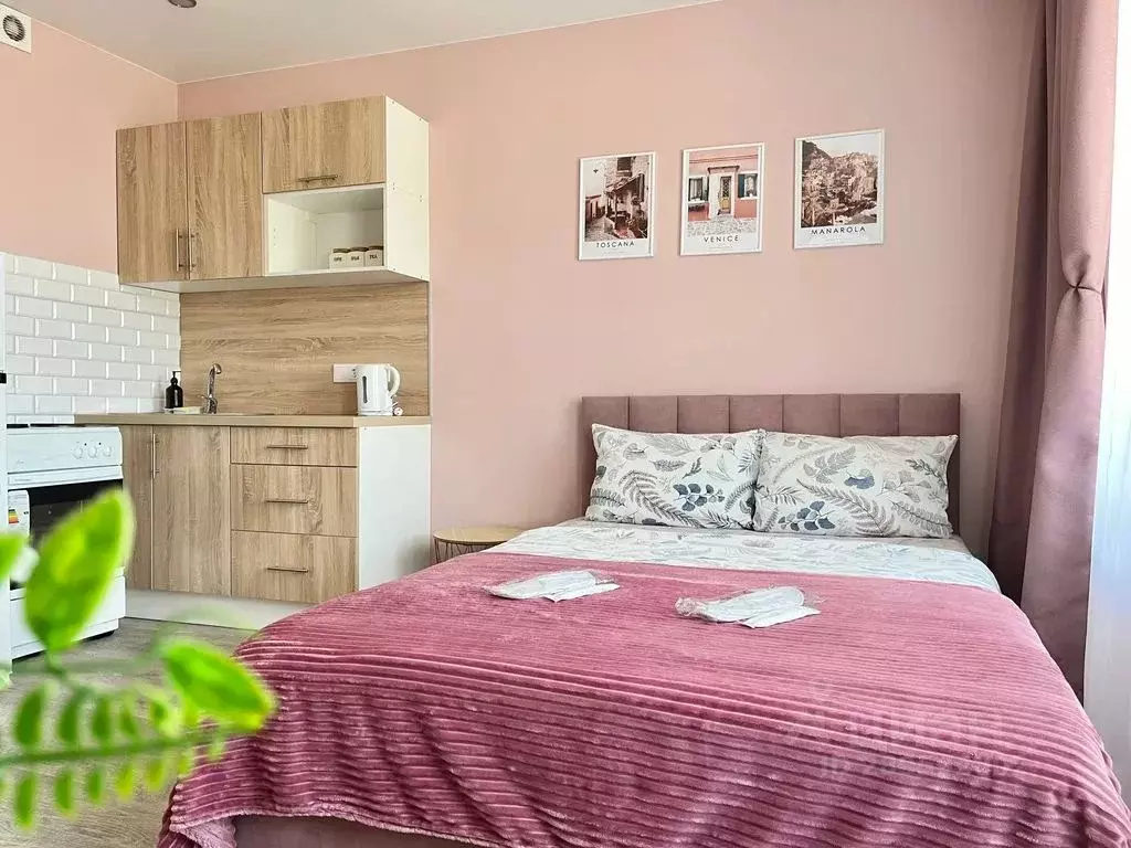 Студия Тюменская область, Тюмень ул. Тимофея Чаркова, 28 (28.0 м) - Фото 1