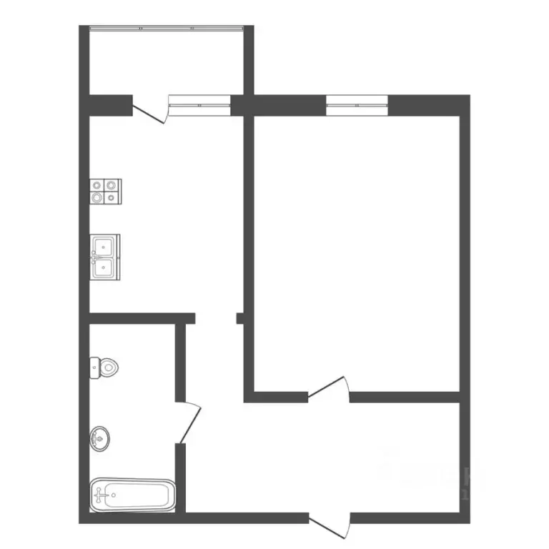 1-к кв. Тюменская область, Тобольск 15-й мкр, 22 (36.5 м) - Фото 2