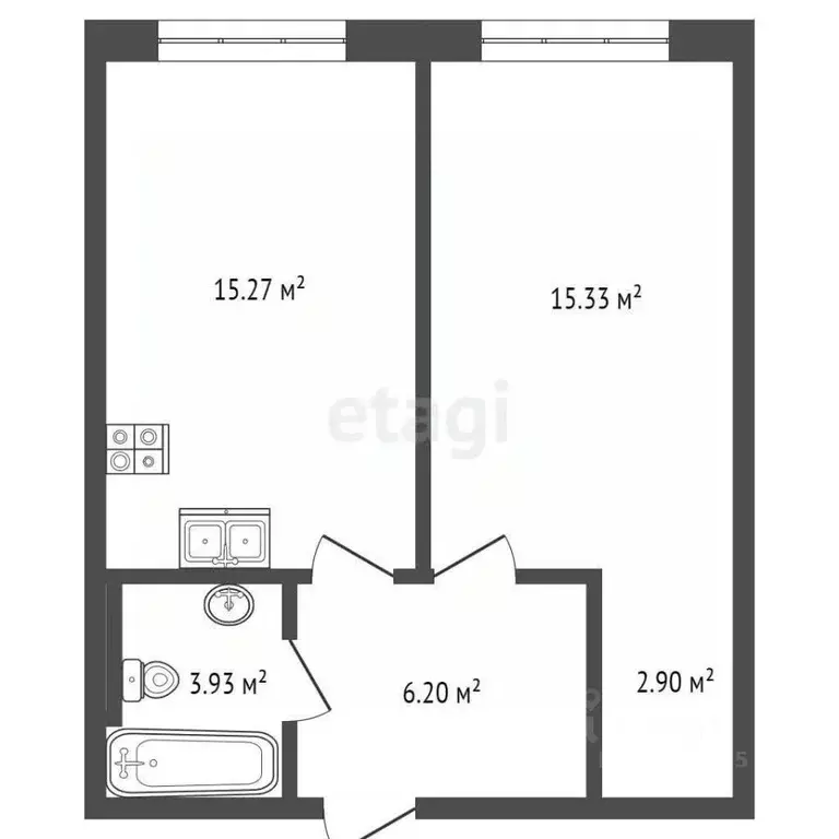 1-к кв. Москва 3-я Гражданская ул., 21 (43.7 м) - Фото 1
