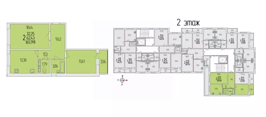 2-к кв. Белгородская область, Белгородский район, Разумное рп ул. ... - Фото 1