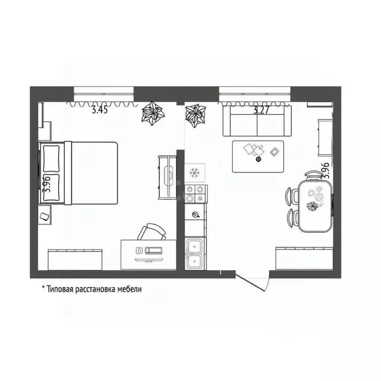 Комната Тюменская область, Тюмень ул. Станционная, 18 (15.0 м) - Фото 2