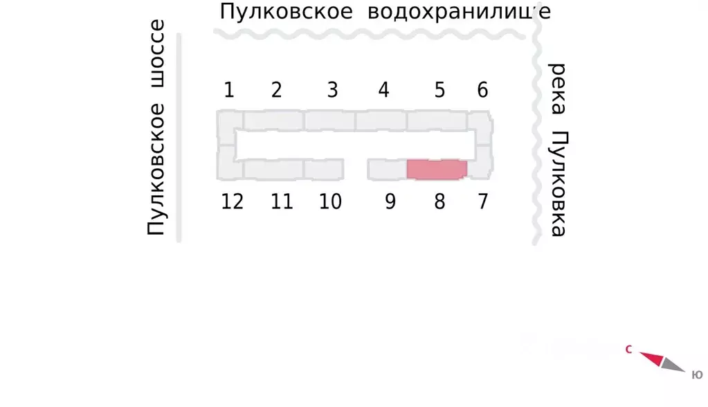 Студия Санкт-Петербург пос. Шушары, Пулково Лэйк жилой комплекс (21.8 ... - Фото 2