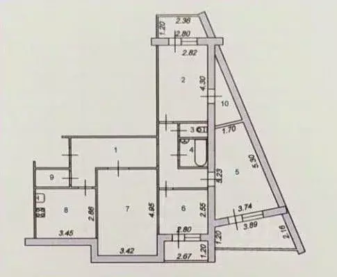 4-к кв. Ивановская область, Иваново Дюковская ул., 21 (94.0 м) - Фото 2